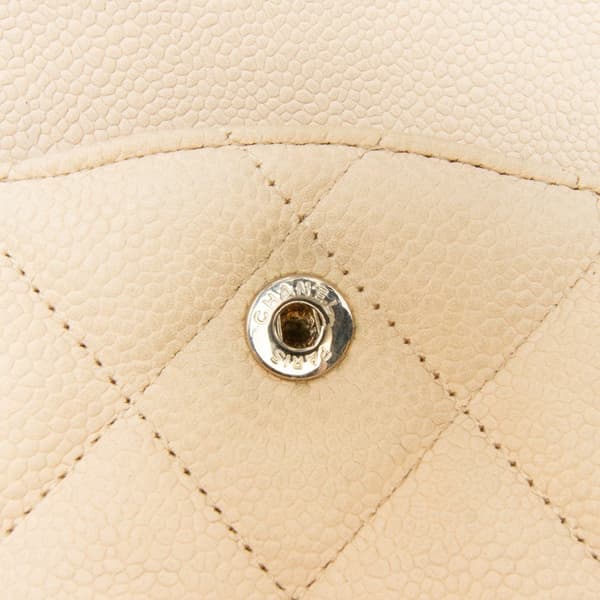 Pre-owned Chanel Jumbo Classic Caviar Double Flap Brown
