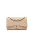 Pikkukuva 1 / 10: Pre-owned Chanel Jumbo Classic Caviar Double Flap Brown