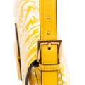 Miniatyrbillede 7 af 10: Pre-owned Fendi Sarah Coleman Zucca Coated Canvas 1997 Vertigo Baguette Yellow