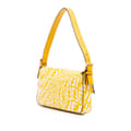 Miniatyrbillede 2 af 10: Pre-owned Fendi Sarah Coleman Zucca Coated Canvas 1997 Vertigo Baguette Yellow