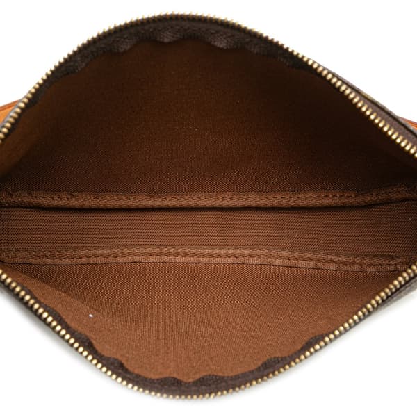 Pre-owned Louis Vuitton Monogram Pochette Accessoires Brown