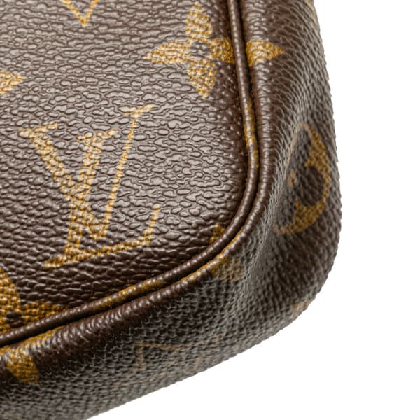 Pre-owned Louis Vuitton Monogram Pochette Accessoires Brown