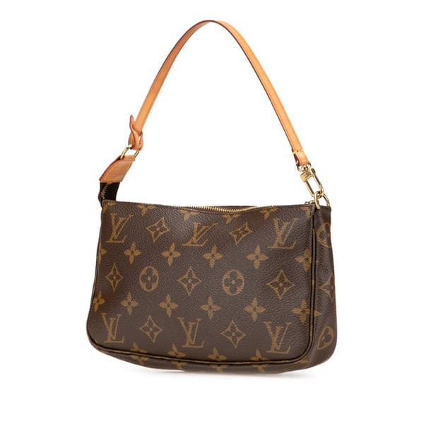 Pre-owned Louis Vuitton Monogram Pochette Accessoires Brown