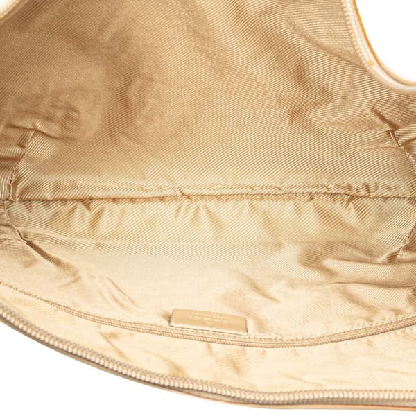 Pre-owned Gucci GG Suede Shoulder Bag Brown