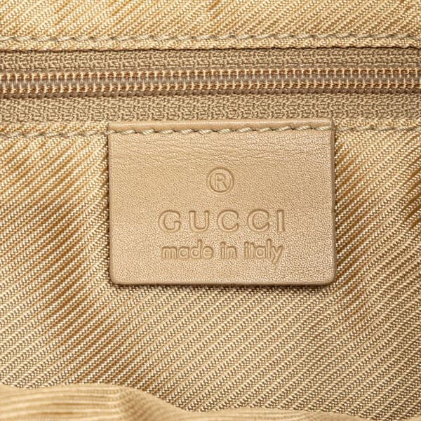Pre-owned Gucci GG Suede Shoulder Bag Brown