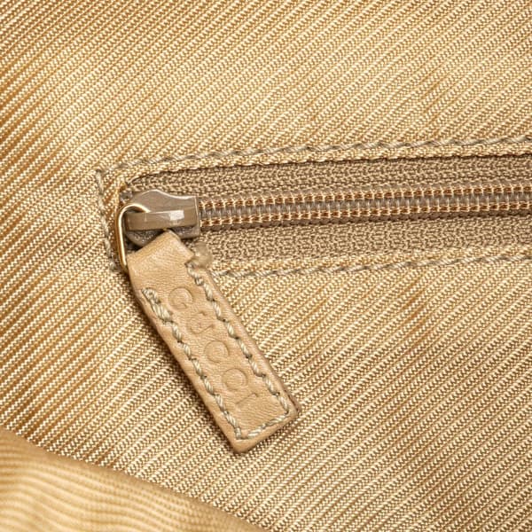 Pre-owned Gucci GG Suede Shoulder Bag Brown