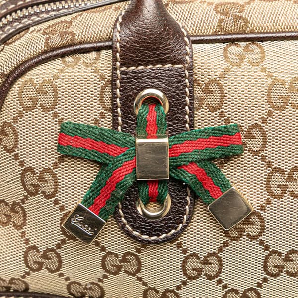 Pre-owned Gucci GG Canvas Princy Shoulder Bag Brown