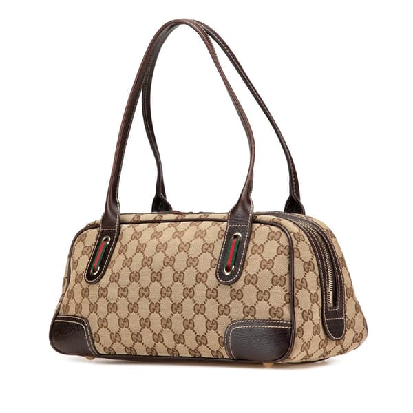 Pre-owned Gucci GG Canvas Princy Shoulder Bag Brown