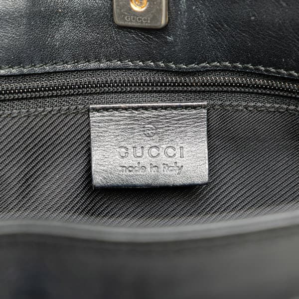 Pre-owned Gucci GG Canvas Shoulder Bag Black