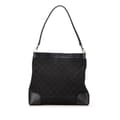 Miniatyrbillede 1 af 10: Pre-owned Gucci GG Canvas Shoulder Bag Black