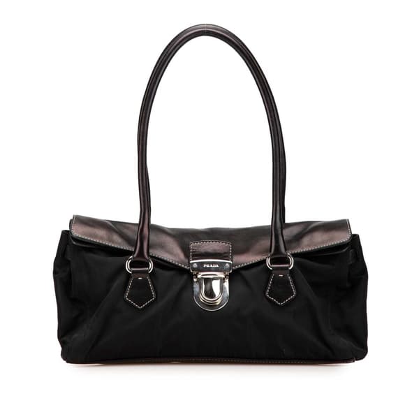 Pre-owned Prada Tessuto Easy Shoulder Bag Black