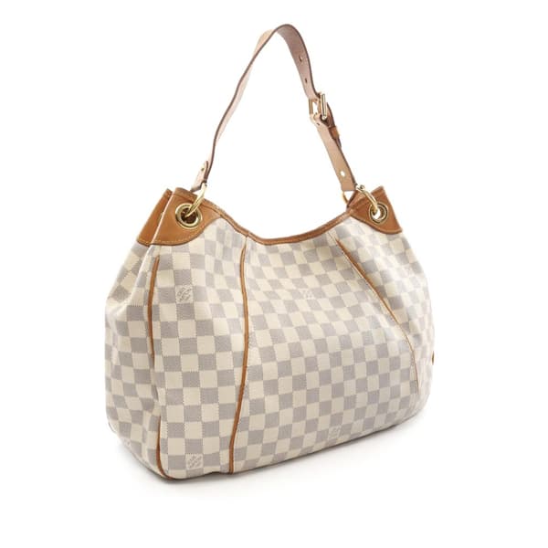 Pre-owned Louis Vuitton Damier Azur Galliera PM White