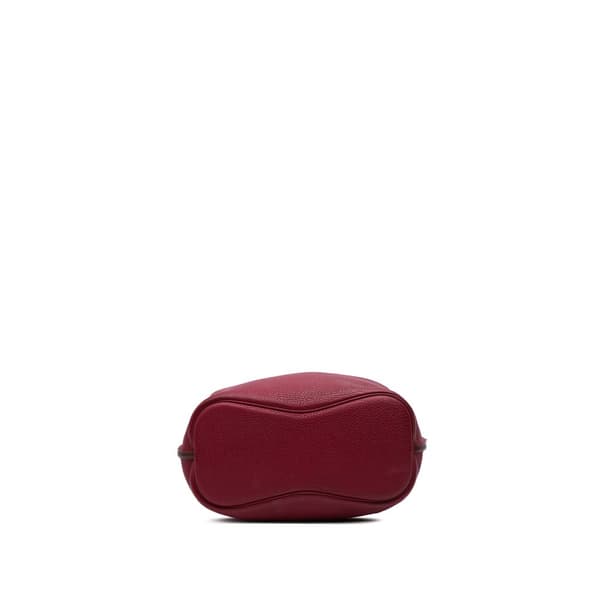 Pre-owned Hermès Clemence So Kelly 22 Red