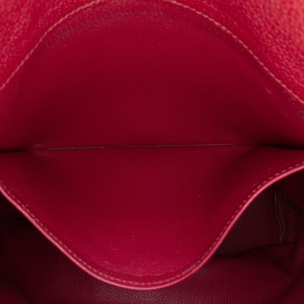 Pre-owned Hermès Clemence So Kelly 22 Red