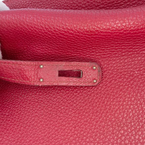 Pre-owned Hermès Clemence So Kelly 22 Red