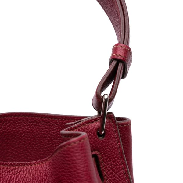 Pre-owned Hermès Clemence So Kelly 22 Red