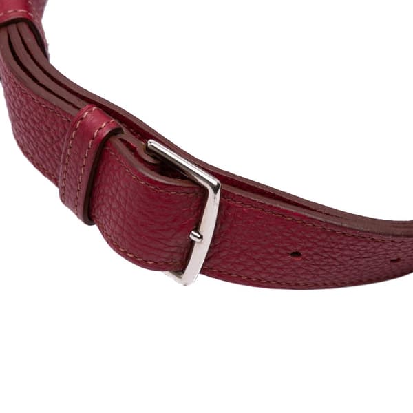 Pre-owned Hermès Clemence So Kelly 22 Red