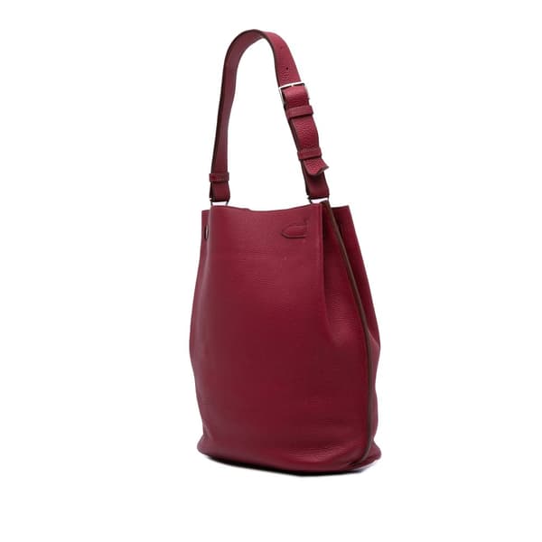 Pre-owned Hermès Clemence So Kelly 22 Red