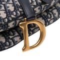 Pikkukuva 6 / 9: Pre-owned Dior Oblique Canvas Saddle Bag Blue