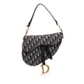 Pikkukuva 1 / 9: Pre-owned Dior Oblique Canvas Saddle Bag Blue