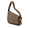 Miniatyrbillede 2 af 10: Pre-owned Gucci GG Canvas Asymmetric Horsebit 1955 Shoulder Bag Brown