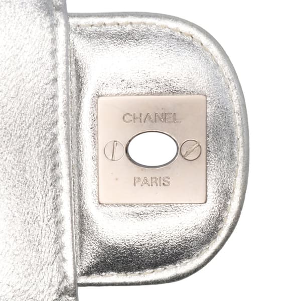 Pre-owned Chanel New Travel Line Nylon East West Flap Silver