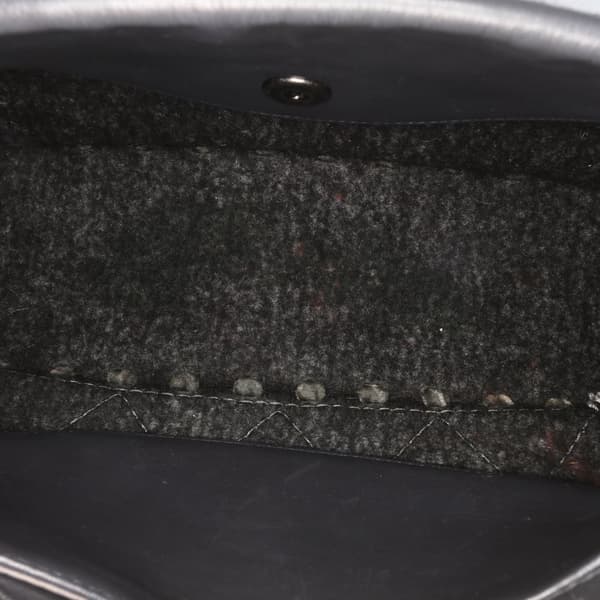 Pre-owned Chanel Quilted Wool Felt Whipstitch Fancy Flap Green