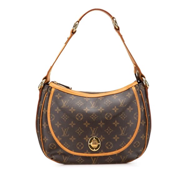 Pre-owned Louis Vuitton Monogram Tulum PM Brown