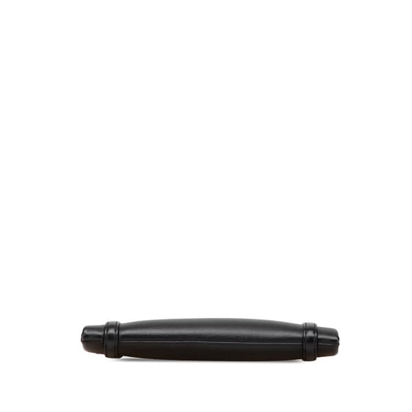 Pre-owned Cartier Leather Cabochon Shoulder Bag Black