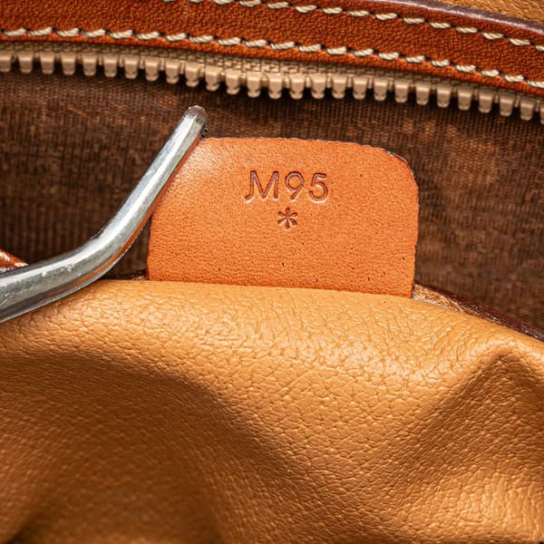 Pre-owned Celine Macadam Coated Canvas Shoulder Bag Brown