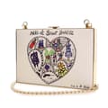Miniatyrbild 2 av 10: Pre-owned Dior Niki De Saint Phalle Calfskin Clutch on Chain White