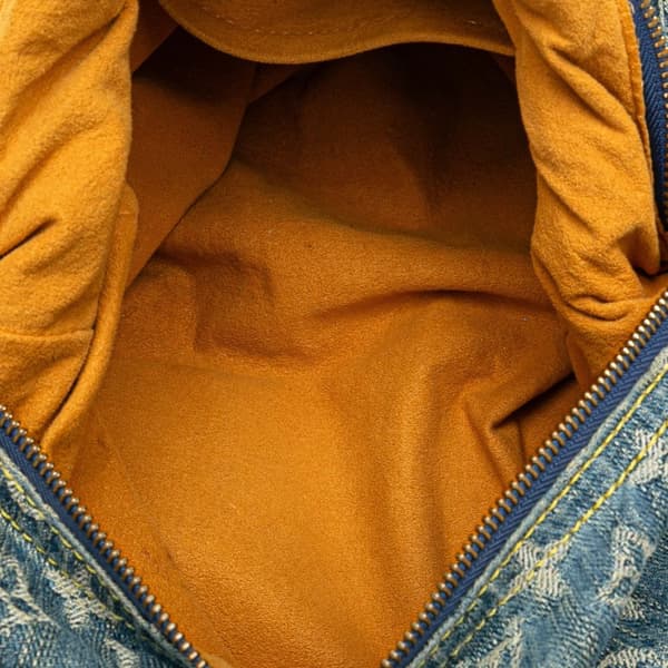 Pre-owned Louis Vuitton Monogram Denim Baggy GM Blue