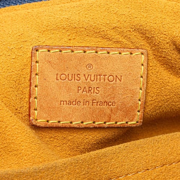 Pre-owned Louis Vuitton Monogram Denim Baggy GM Blue