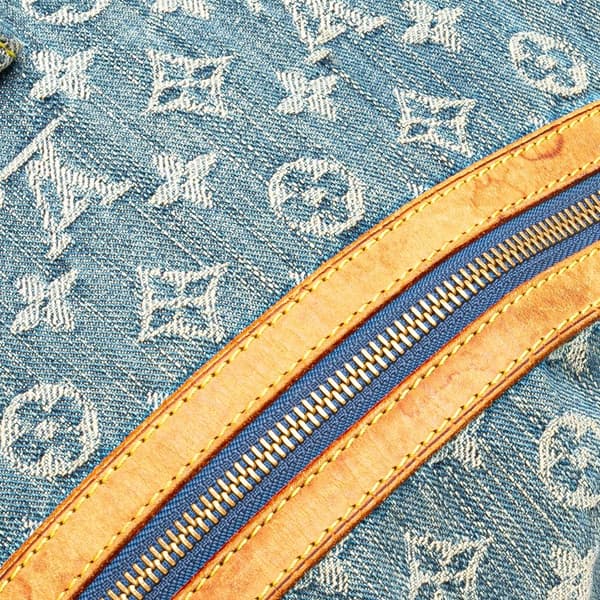 Pre-owned Louis Vuitton Monogram Denim Baggy GM Blue