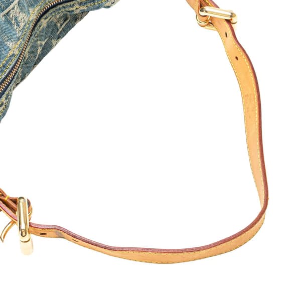 Pre-owned Louis Vuitton Monogram Denim Baggy GM Blue
