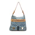 Miniatyrbilde 1 av 10: Pre-owned Louis Vuitton Monogram Denim Baggy GM Blue