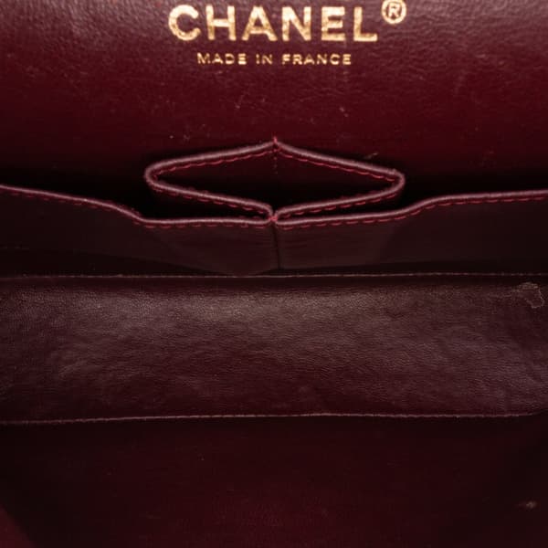 Pre-owned Chanel Medium Classic Lambskin Double Flap Black