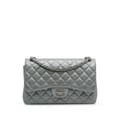 Pikkukuva 1 / 10: Pre-owned Chanel Jumbo Classic Lambskin Double Flap Silver