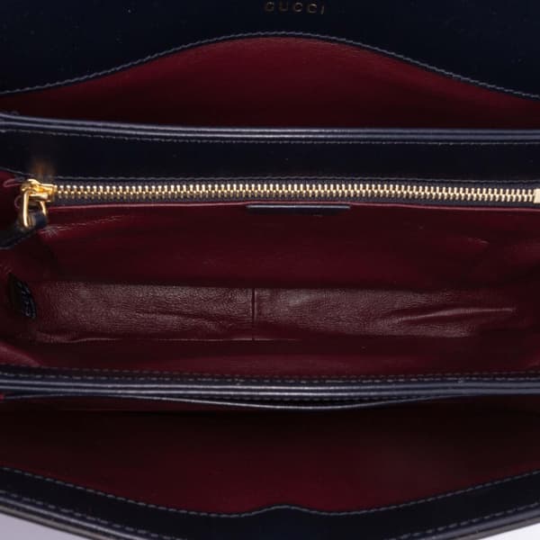 Pre-owned Gucci Small Canvas Horsebit 1955 Shoulder Bag Brown