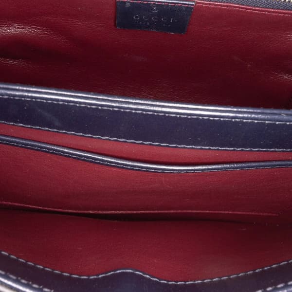 Pre-owned Gucci Small Canvas Horsebit 1955 Shoulder Bag Brown
