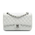 Pikkukuva 1 / 10: Pre-owned Chanel Medium Classic Caviar Double Flap White
