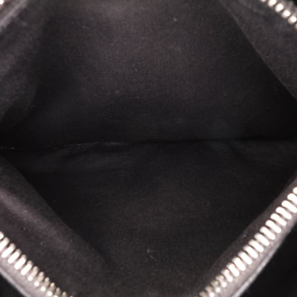 Pre-owned Saint Laurent Medium Matelasse Leather LouLou Shoulder Bag Black