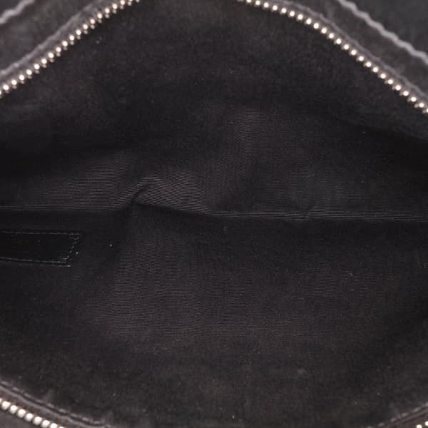 Pre-owned Saint Laurent Medium Matelasse Leather LouLou Shoulder Bag Black