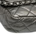 Miniatyrbild 8 av 10: Pre-owned Chanel Medium Quilted Metallic Aged Calfskin Chain Me Flap Gray