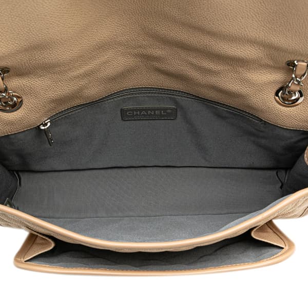 Pre-owned Chanel Medium Caviar French Riviera Flap Brown