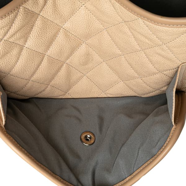 Pre-owned Chanel Medium Caviar French Riviera Flap Brown