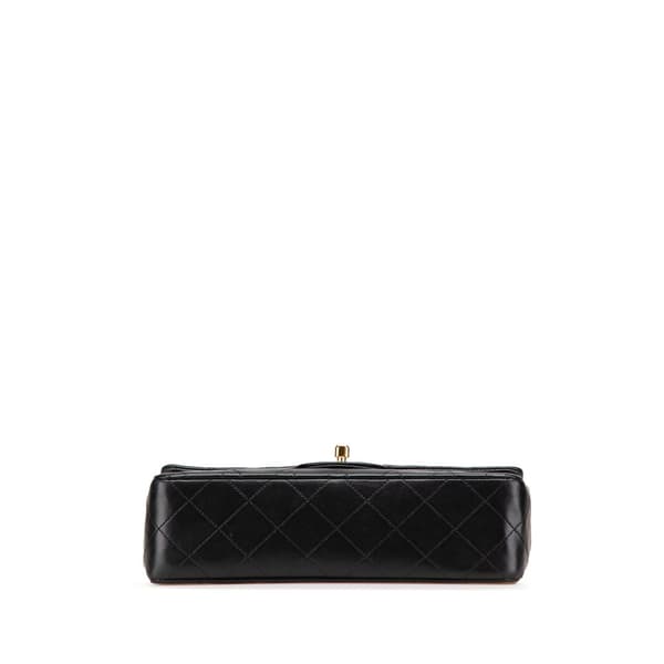 Pre-owned Chanel Small Classic Lambskin Double Flap Black