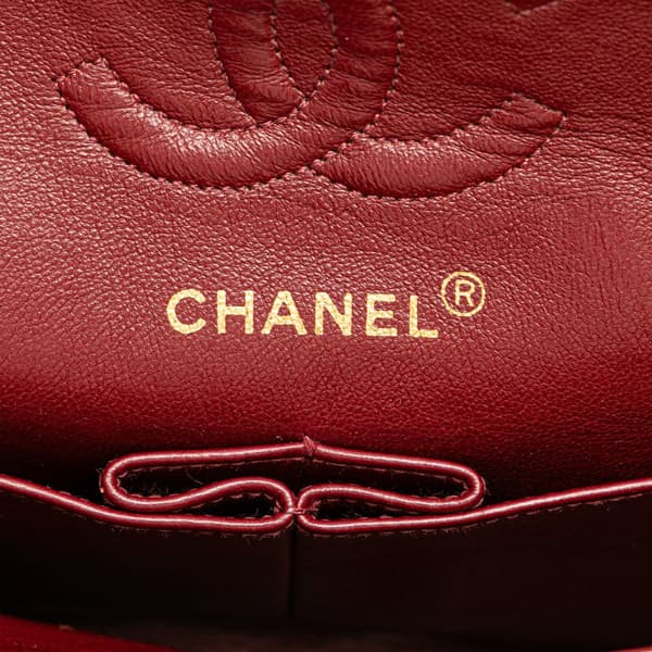 Pre-owned Chanel Small Classic Lambskin Double Flap Black