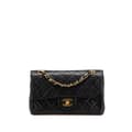 Miniatyrbild 1 av 10: Pre-owned Chanel Small Classic Lambskin Double Flap Black