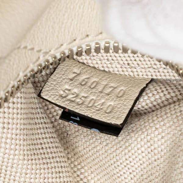 Pre-owned Gucci Mini Leather Blondie Shoulder Bag White